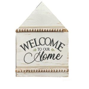 Welcome Home Wood Sign Tabletop
